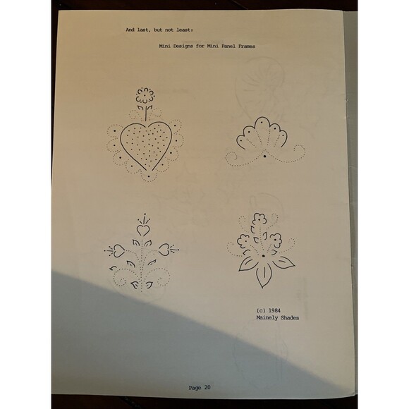 Pattern Portfolio Designs Discriminating Lampshade Artist by Judy Tripp 1984 - Picture 3 of 4